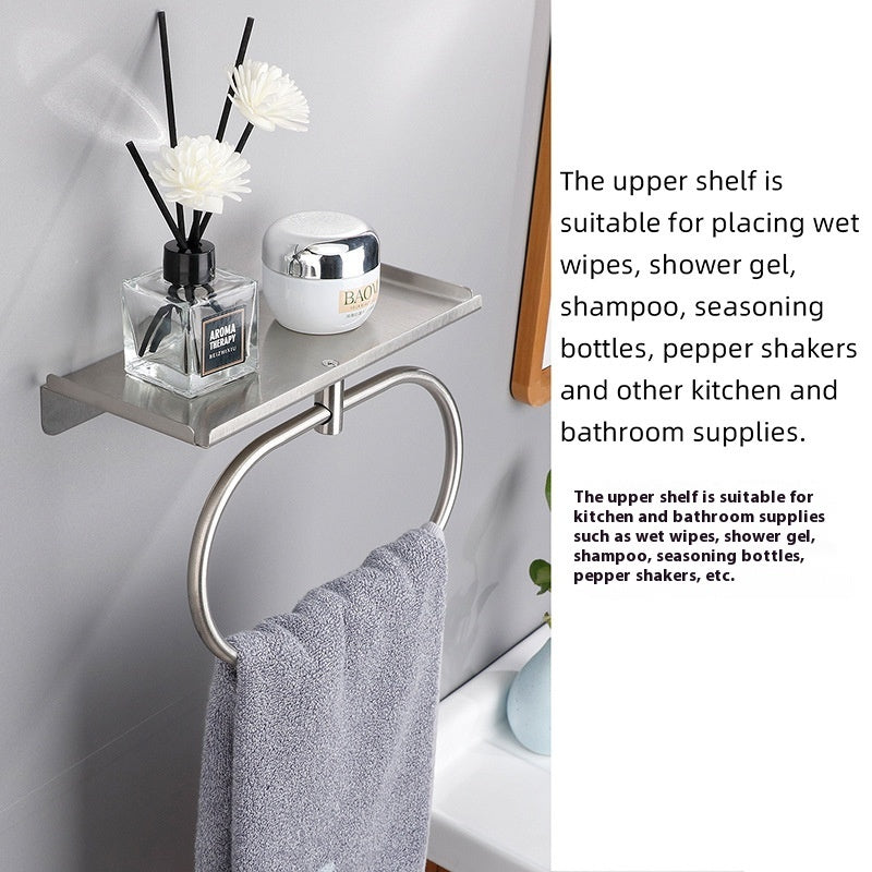 Bathroom towel rack