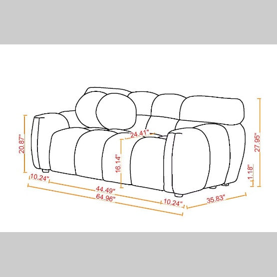 Upholstered sofa