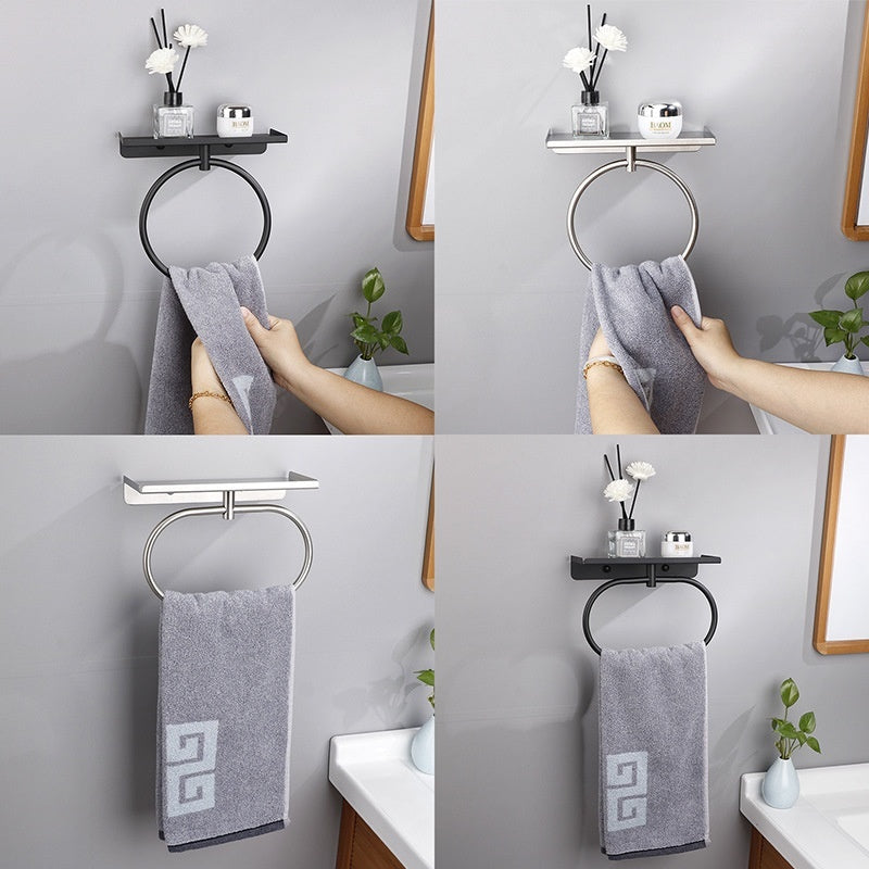 Bathroom towel rack
